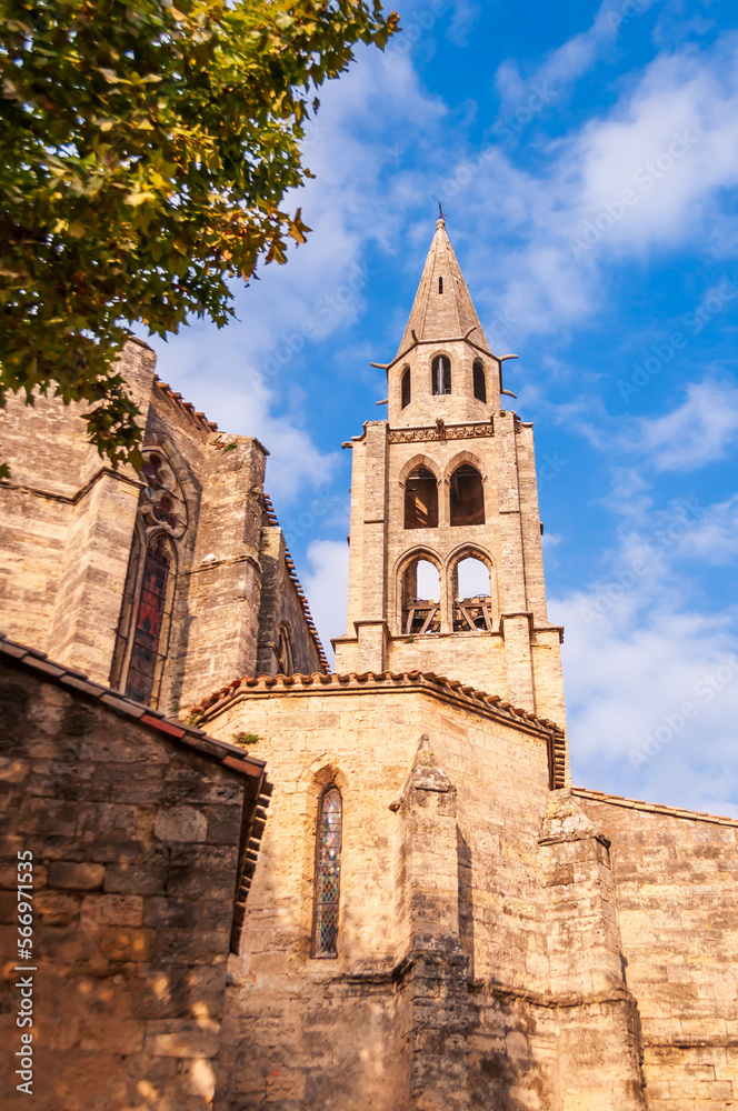 Saint André de Montagnac church, in Hérault in Occitanie, south of France