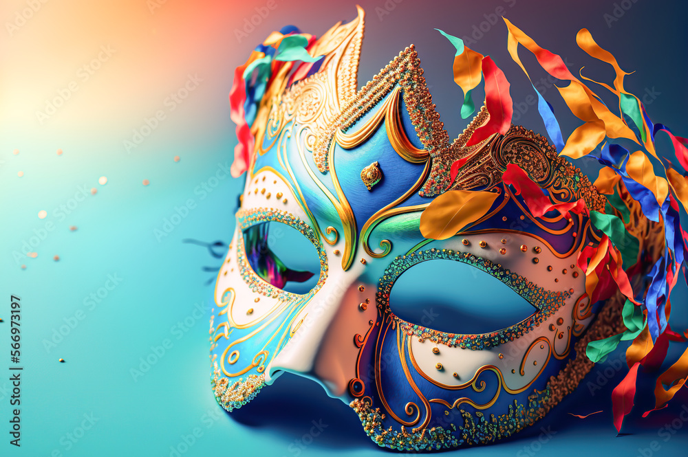 Carnival mask. Generative AI