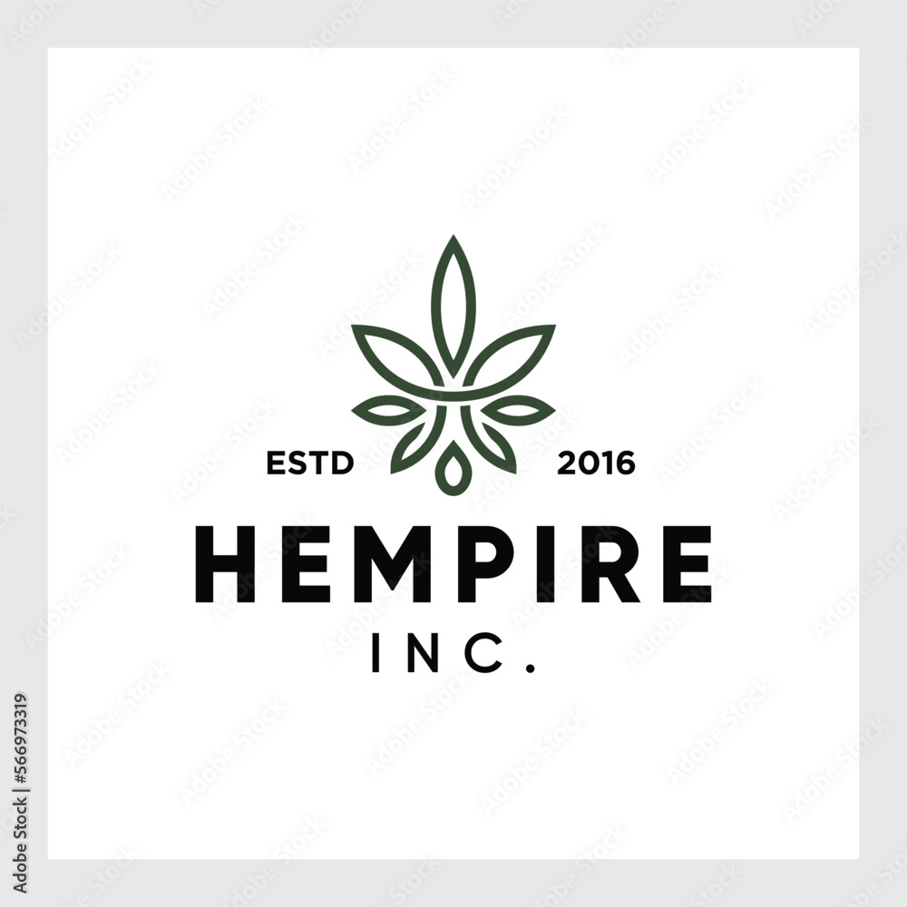Marijuana leaf. Medical cannabis.cannabis logo