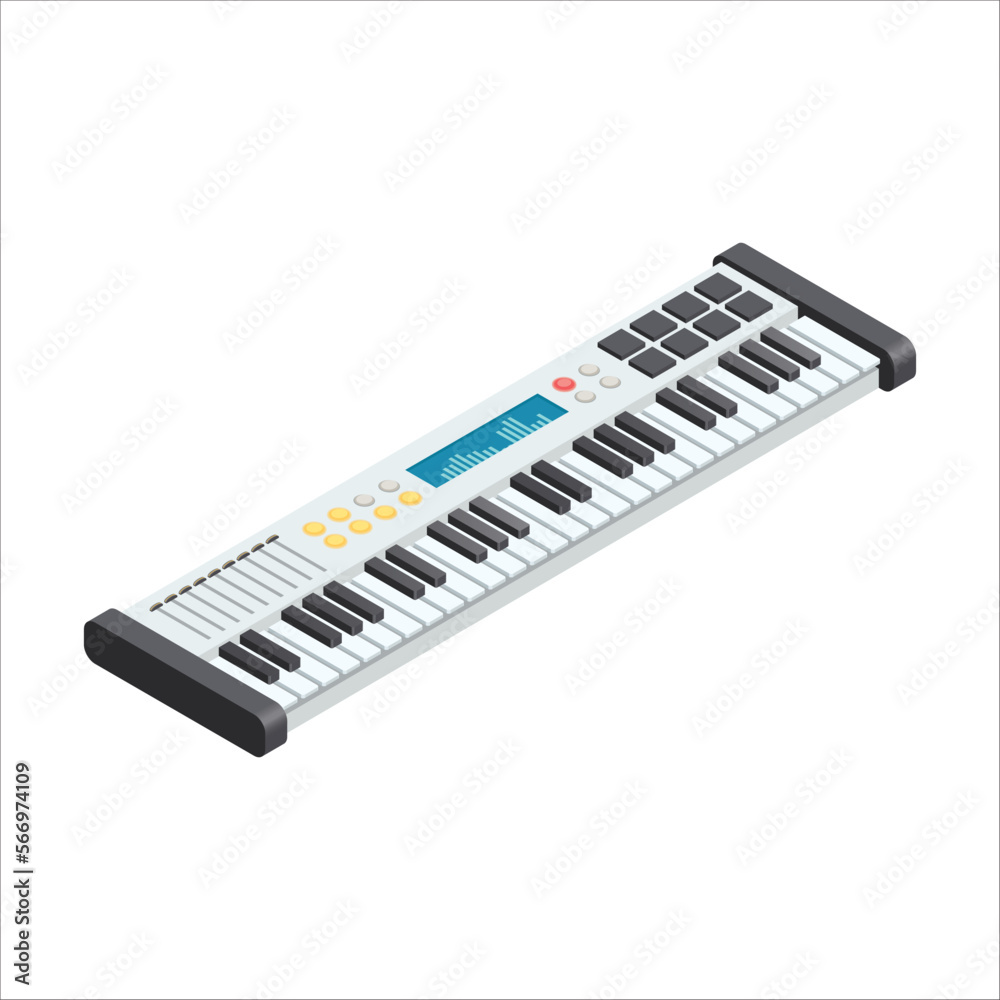 piano keys vector illustration