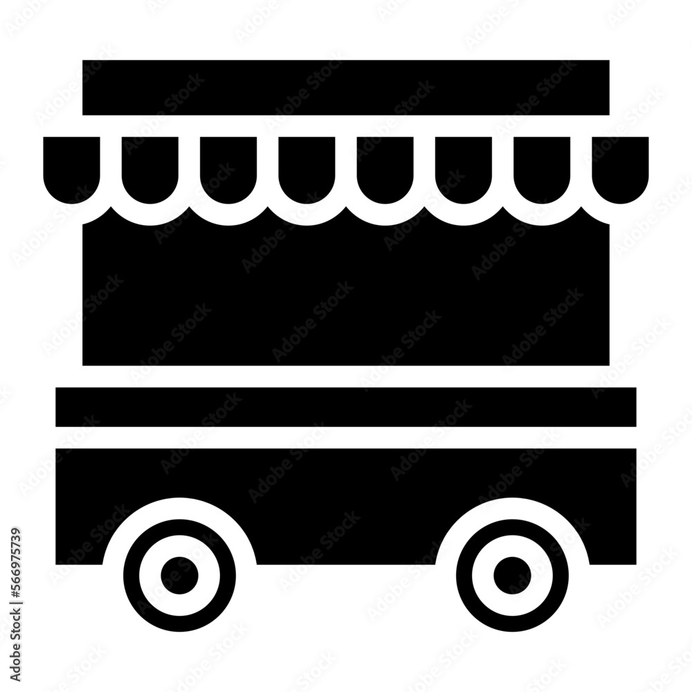 food stall glyph food stall glyph