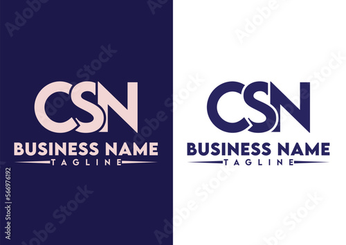 Letter CSN logo design vector template, CSN logo photo