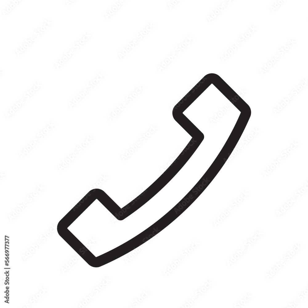 電話 アイコン(線の太さ三種) 電話 アイコン(線の太さ三種)