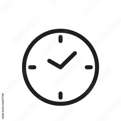 時間　アイコン（線の太さ三種）