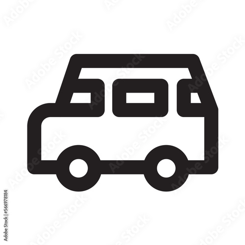 車　アイコン（線の太さ三種）