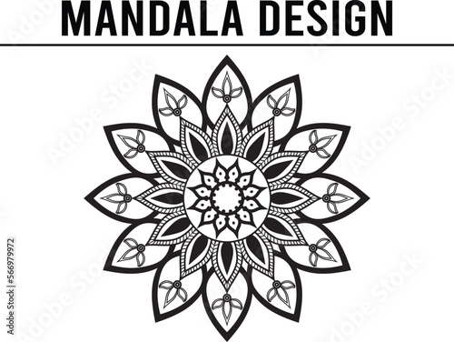 Luxury Ornamental Mandala Design Background Vector Art royalty free vector graphics  