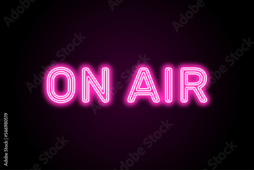 On air live neon sign