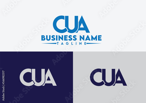 Letter CUA logo design vector template, CUA logo