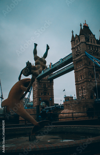 Tower Bridge - Girl with Dolphin Statue © Michael