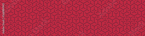  Hexagonal Maze pattern abstract illustration