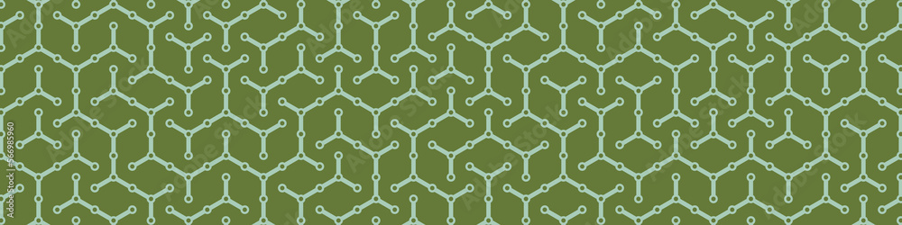 Fototapeta premium Hexagonal Maze pattern abstract illustration