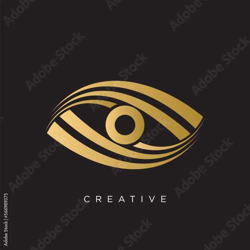 eye care logo design icon vector
