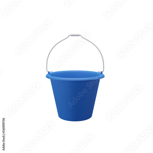 bucket  3d render