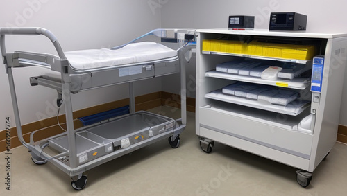 Hospital Tables, Instruments, Beds, Interiors, Devices