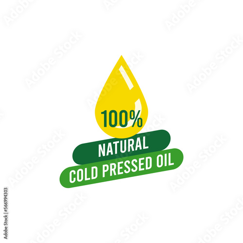 100% Natural Cold pressed oil logo