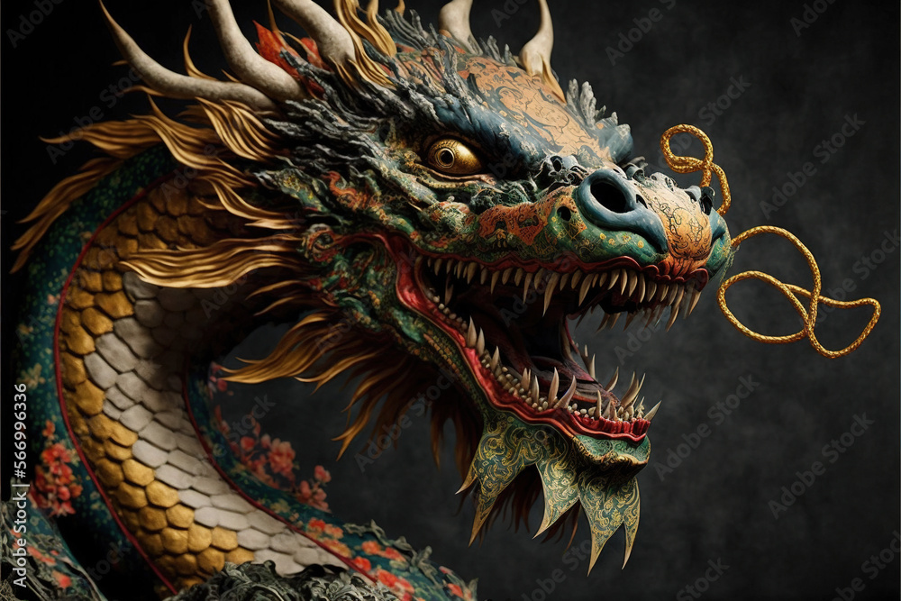 chinese new year of the dragon. AI Generated chinese new year of the dragon. AI Generated
