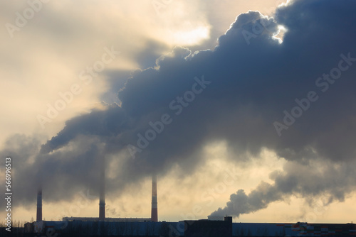 Smoke from a chimney at a thermal power plant © Kozlik_mozlik