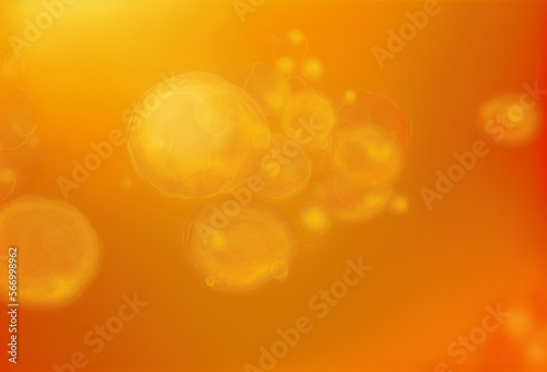 orange background with gradient, gentle colors, bubbles