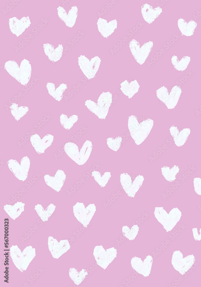 Background hearts love cute greeting card poster