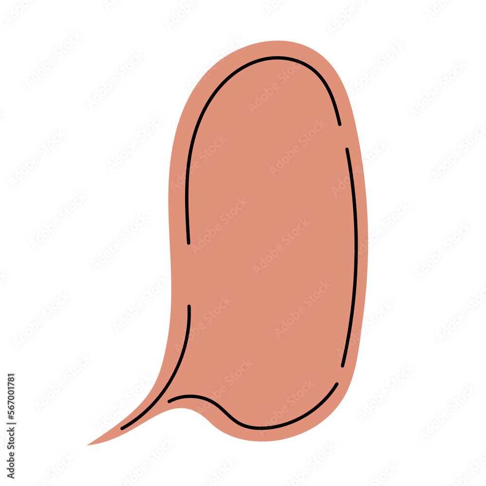 Speech bubble. Transparent PNG.