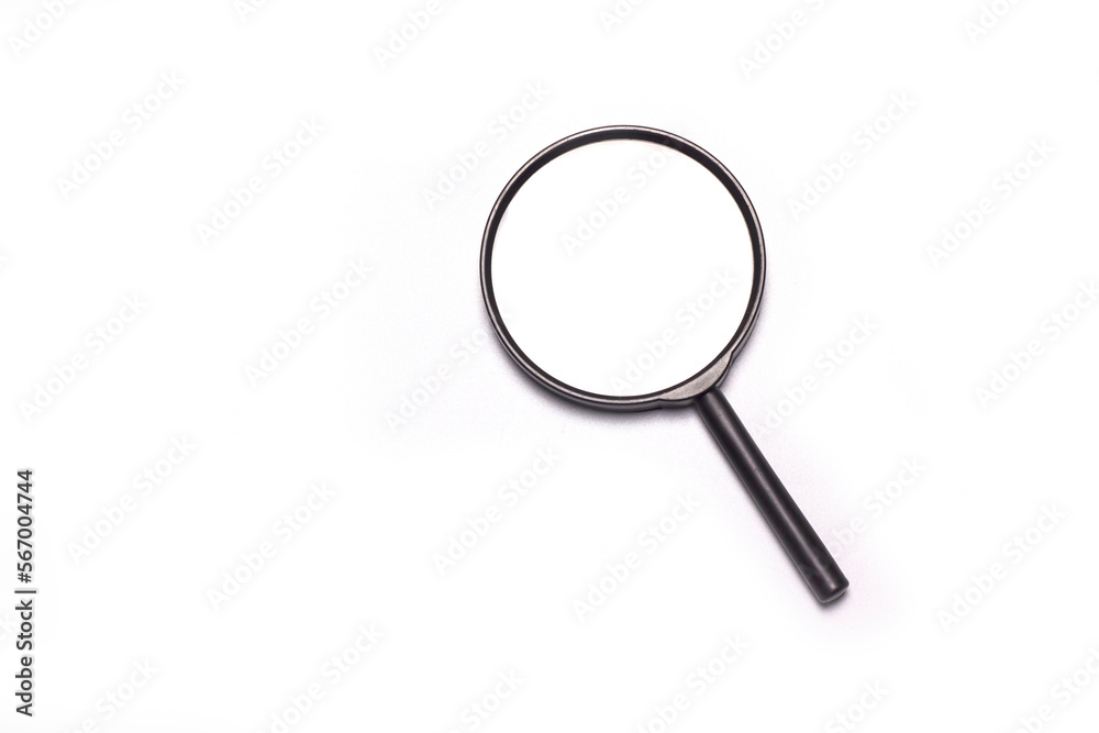magnifying glass isolated on white background magnifying glass isolated on white background