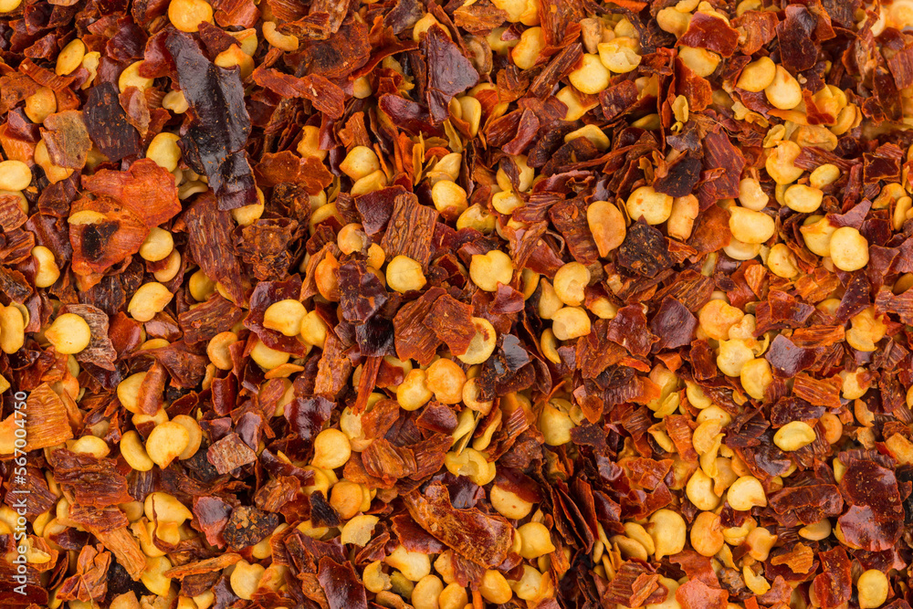 Pile of a crushed red pepper Pile of a crushed red pepper