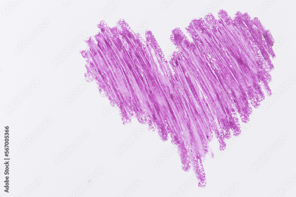 Purple color crayon hand drawing texture