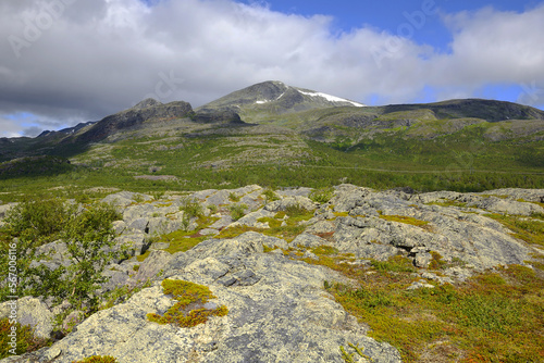 National park Stora Sjöfallet/Stuor Muorkke, Laponian Area - The Arctic Circle region of northern Sweden is the home of the Saami people - UNESCO World Heritage of Sweden photo