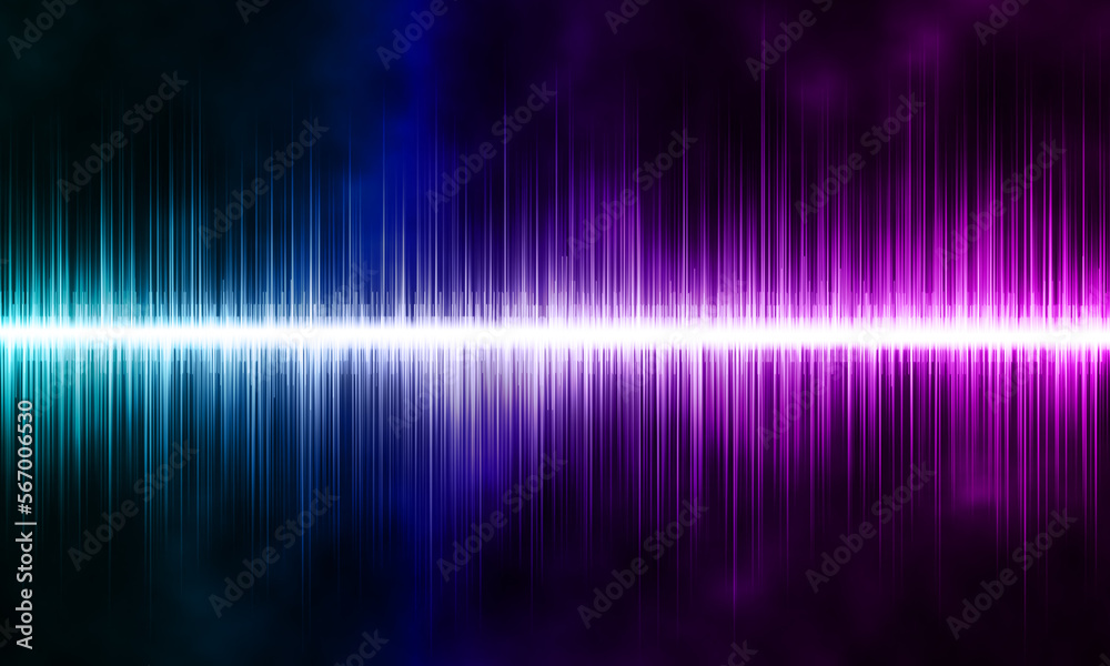 Colorful Rhythmic Sound Wave background. Sound waveform.