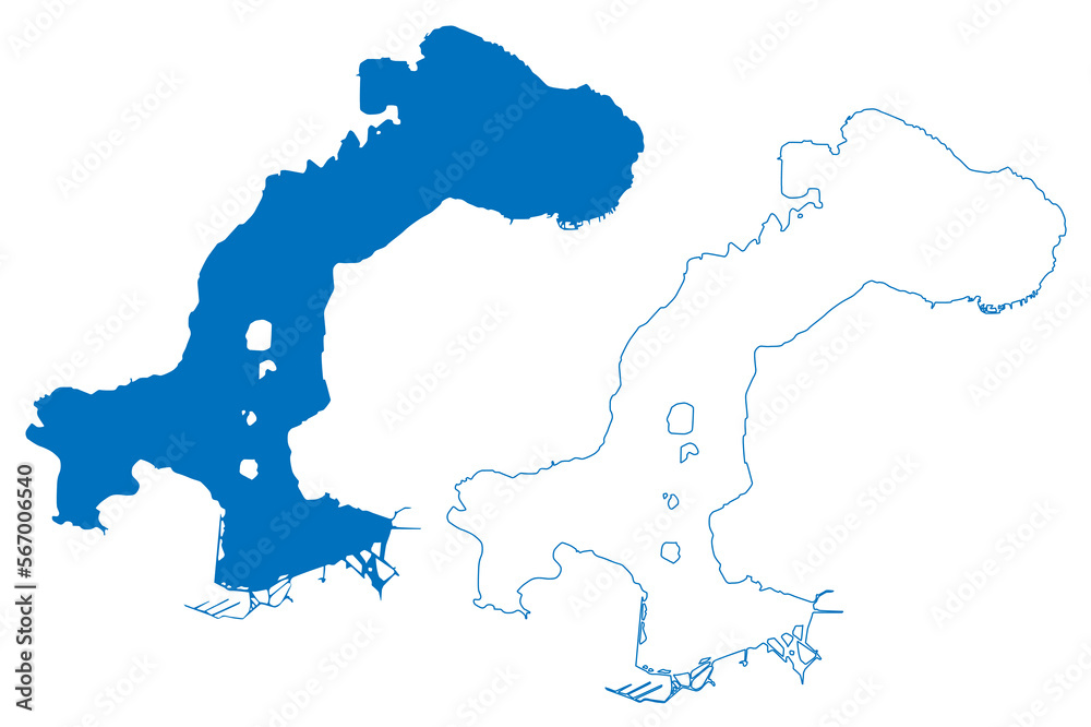 Lake Patzcuaro (United Mexican States, Mexico, central america) map vector illustration, scribble sketch Lago de Pátzcuaro map Lake Patzcuaro (United Mexican States, Mexico, central america) map vector illustration, scribble sketch Lago de Pátzcuaro map