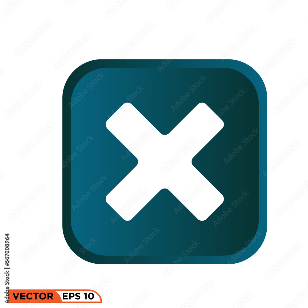 Icon vector graphic of prohibited sign