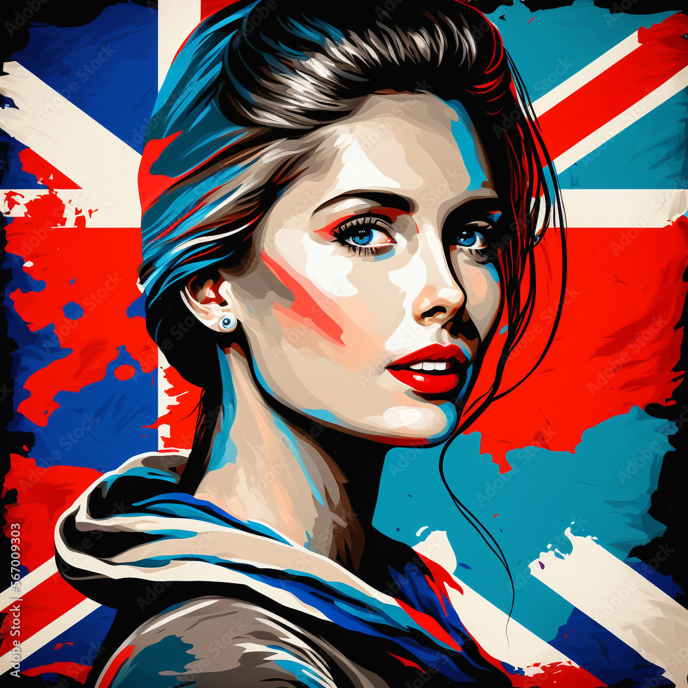 Obraz premium Portrait of young beautiful woman