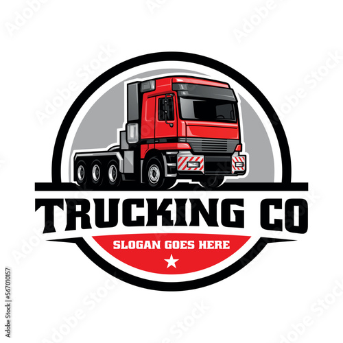 truck illustration logo vector