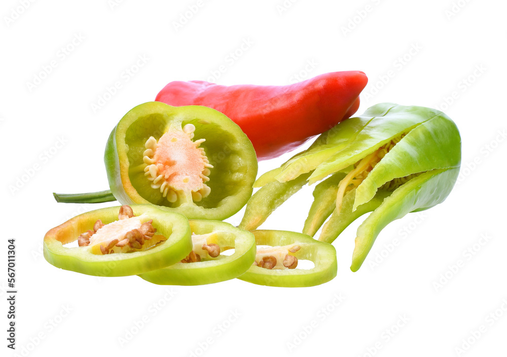 Bell pepper isolated transparent png Bell pepper isolated transparent png
