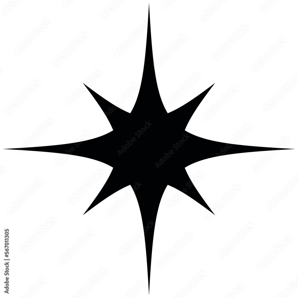 Obraz premium 8-Point Star Vector