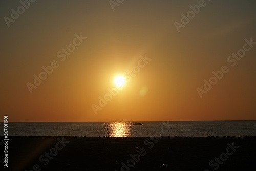 Sunrise over the sea in Cirali © Igor