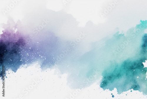 a simple abstract watercolor background, flow and seep, made with generative AI © LamaiC