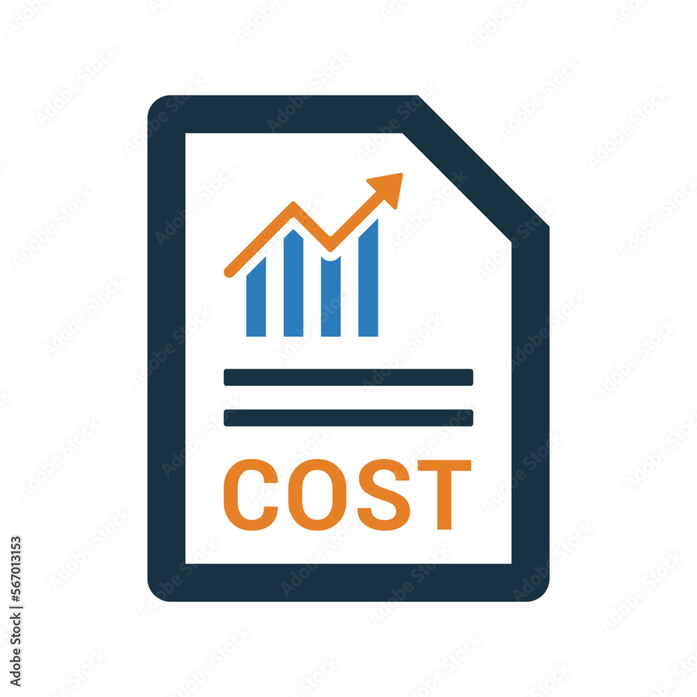 Cost Report icon. Simple editable vector graphics. Cost Report icon. Simple editable vector graphics.