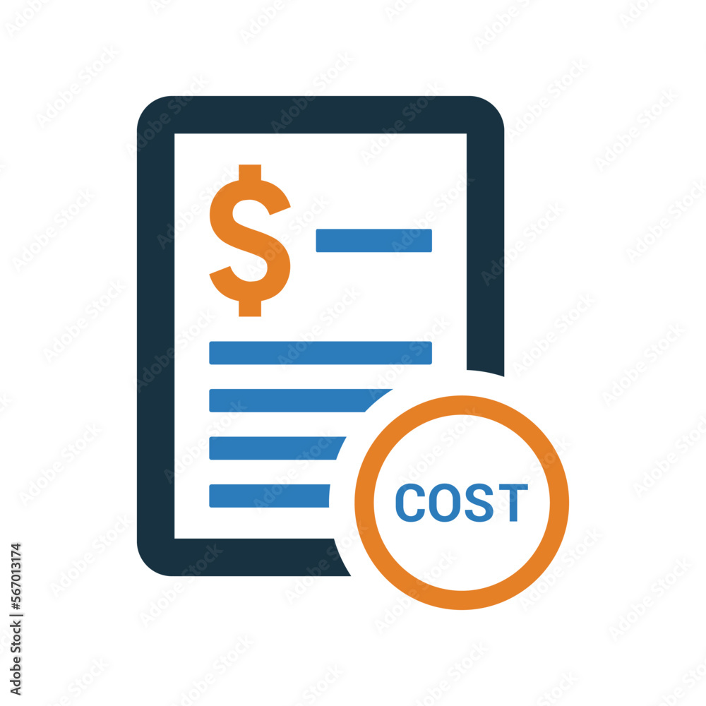 Cost Statement icon. Simple editable vector graphics. Cost Statement icon. Simple editable vector graphics.