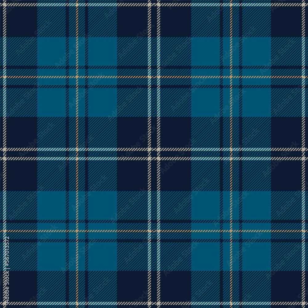 Blue tartan plaid. Scottish pattern fabric swatch close-up. Blue tartan plaid. Scottish pattern fabric swatch close-up.