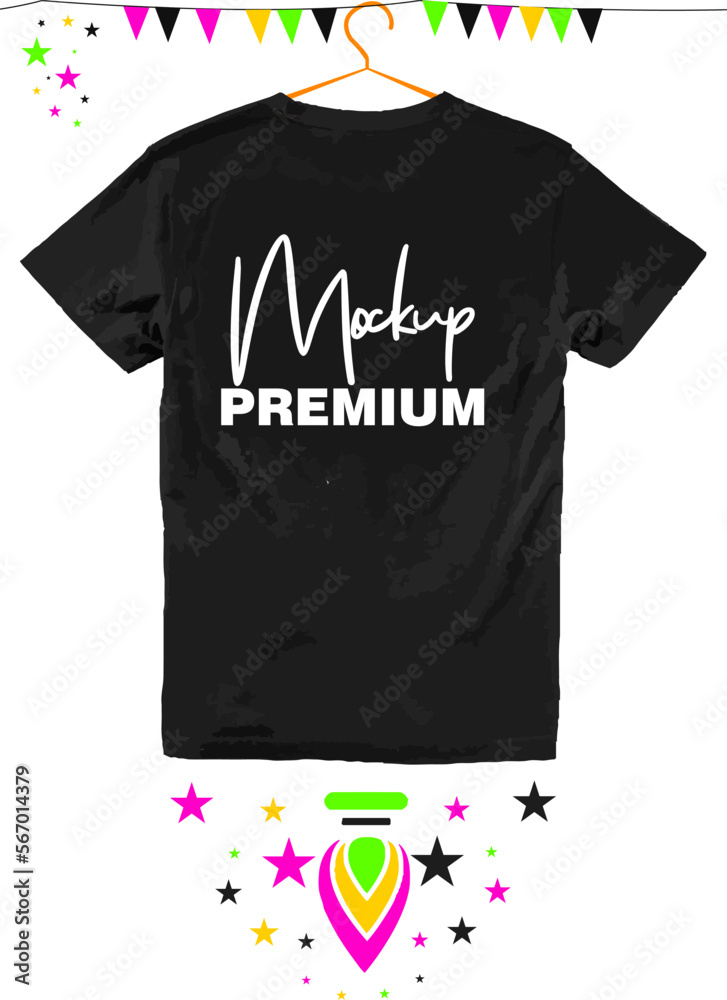 Black t shirt mockup , mockup tshirt front and back, t shirt mockup