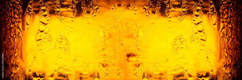 Obraz premium macro beer bottle texture,Water drops texture on the bottle of beer. Abstract background,Water drops texture on the bottle of beer. Abstract background,Water drops background,Alcohol - Drink,Backgroun