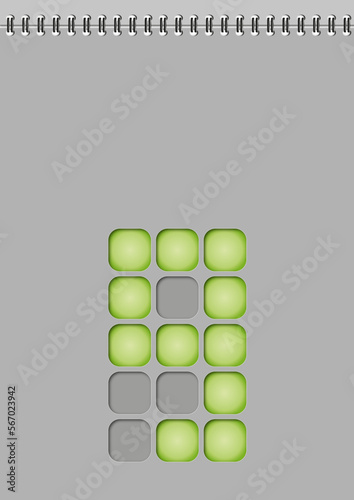 A3 Ziffernblock 9