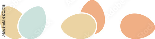 Wallpaper Mural Chicken eggs logo. Isolated chicken eggs on white background Torontodigital.ca