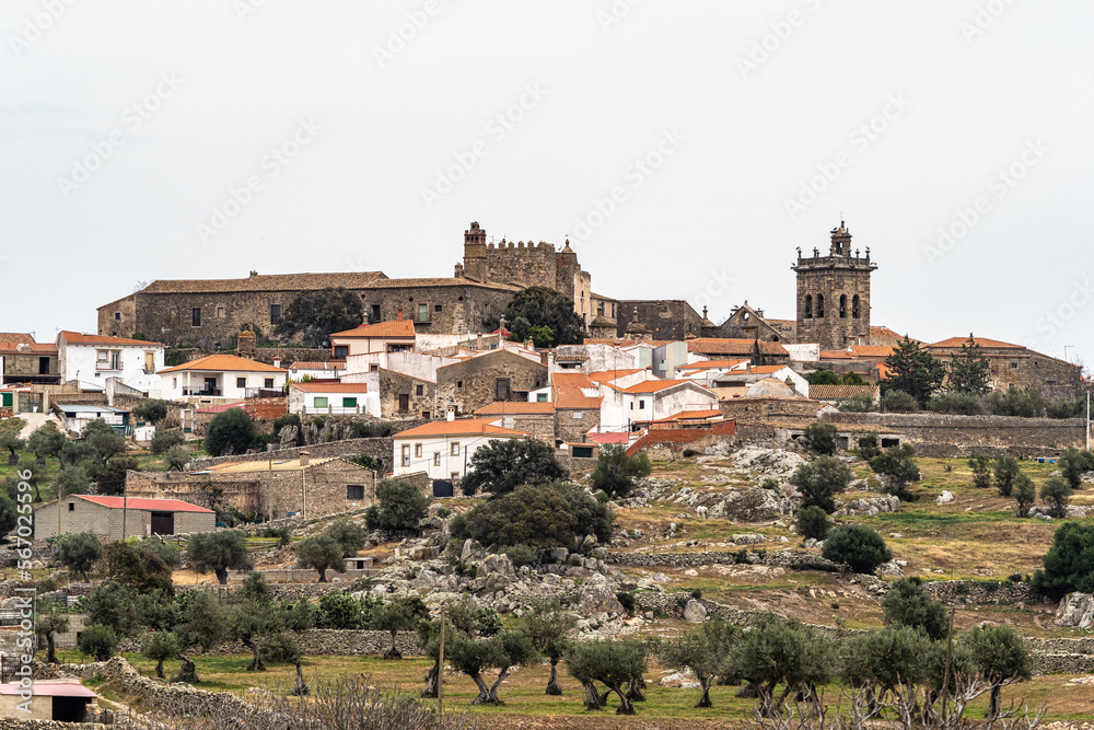 Church Iglesia de los Martires at Brozas, Extremadura in Spain