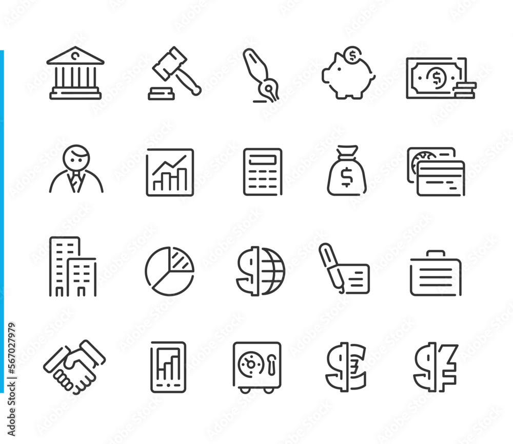 business-and-finance-icons-blue-line-series-vector-line-icons-for