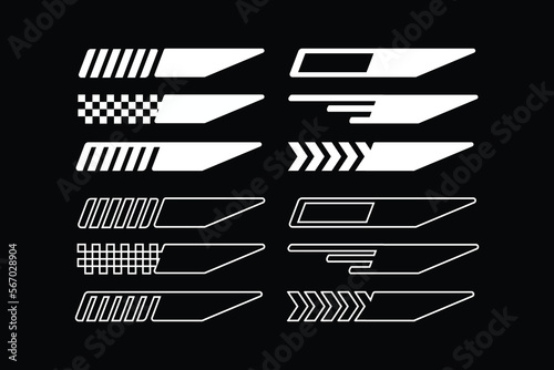 Abstract stripe pattern line