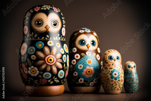 russian nesting dolls photo