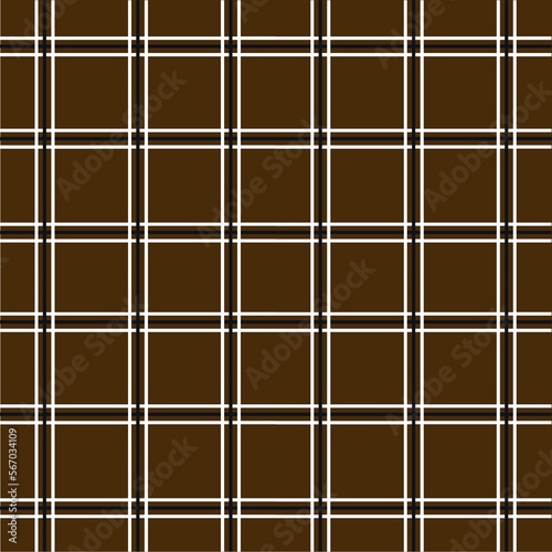 Window pane plaid seamless pattern  brown and black can be used in fashion decoration design. Bedding  curtains  tablecloths  notepads  gift wrapping paper