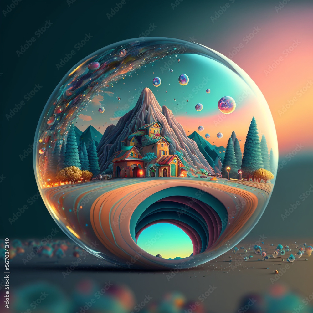 Obraz premium Alien Planet Illustration